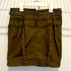 LOFT | Army Green Mini Skirt | 0